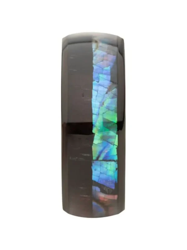 Abalone Shell Ring - Sort^Inox Discount