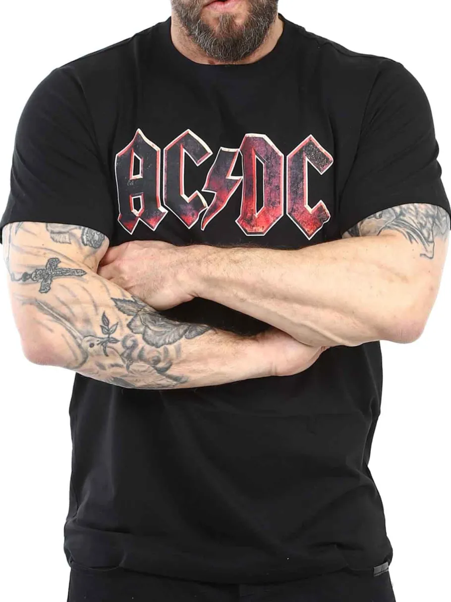 acdc_distressed_logo_tshi_4.webp ACDC Distressed Logo T-Shirt - Sort^Urban Classics Discount