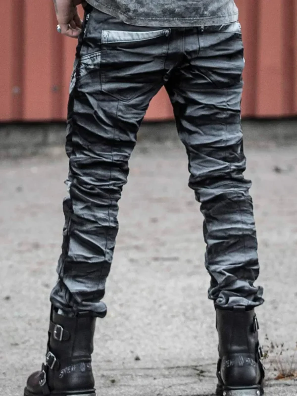 Alister Jeans - Sort/Hvid^Kingz Sale