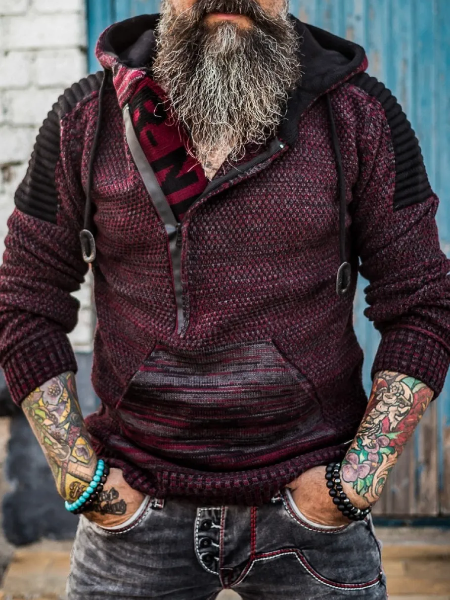 artemis_hoodie__vinrdsort_0.webp Artemis Hoodie - Vinrød/Sort^Rusty Neal Outlet