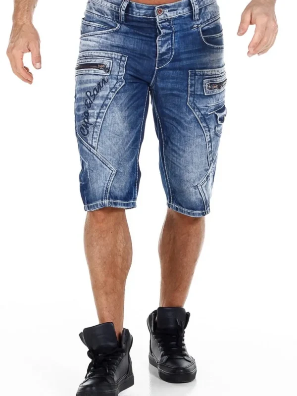 Barillo Shorts - Mørkeblå^Cipo & Baxx Fashion