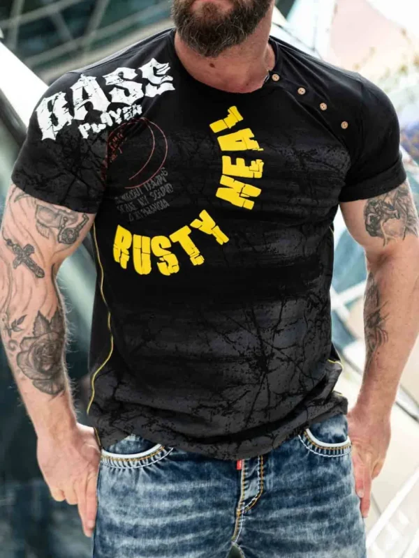 Base T-shirt - Sort^Rusty Neal New