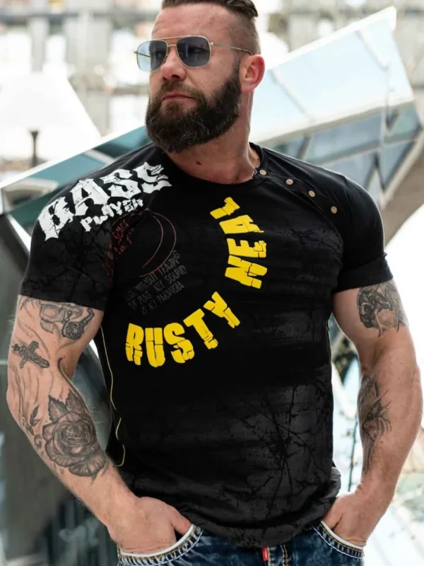 Base T-shirt - Sort^Rusty Neal New
