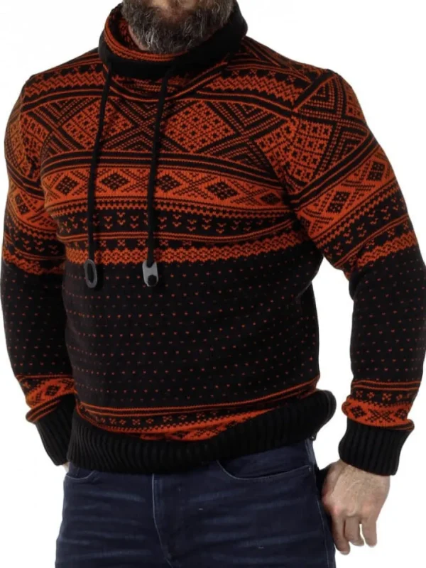 Benelli Strikket Trøje - Sort/Orange^Carisma Sale