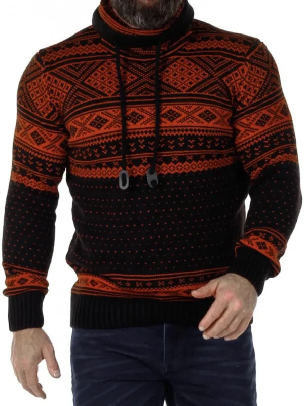 Benelli Strikket Trøje - Sort/Orange^Carisma Sale