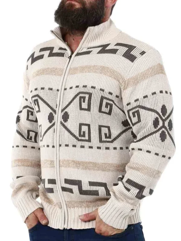 Bent Strikket Trøje - Beige^Indicode Fashion