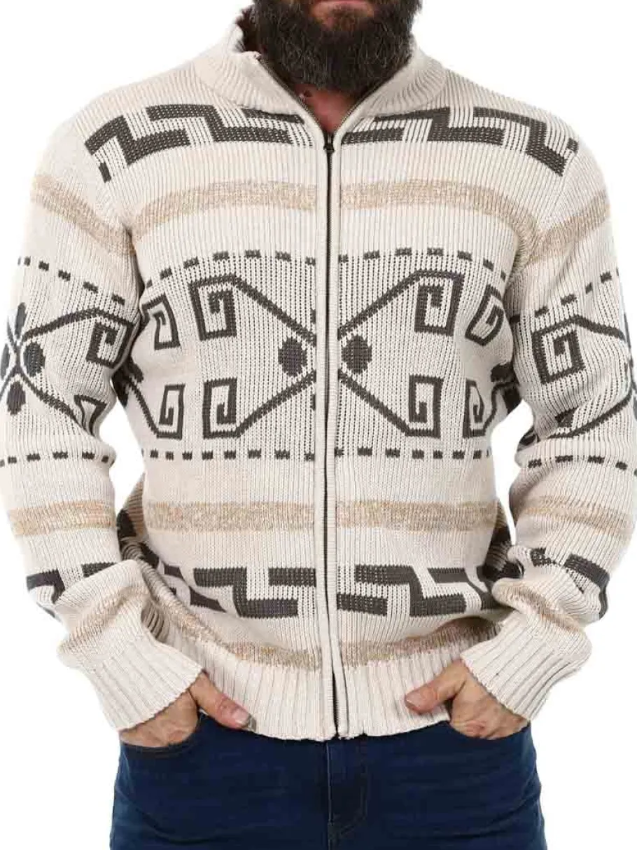 bent_indicode_strikket_tr_3.webp Bent Strikket Trøje - Beige^Indicode Fashion
