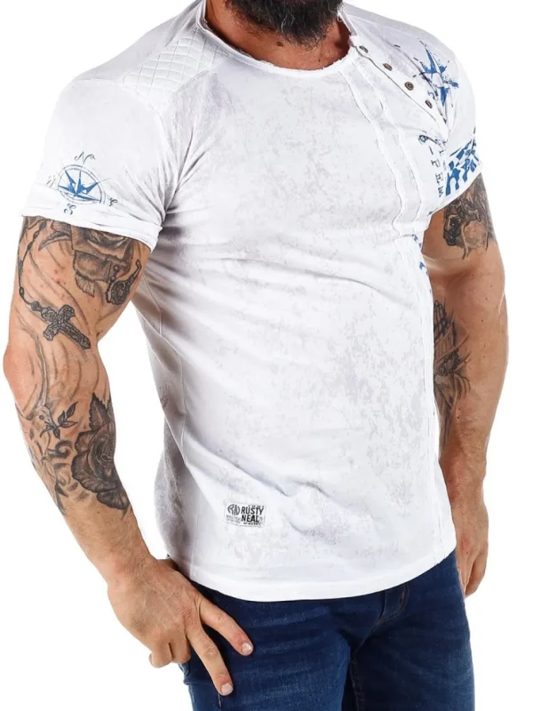 Benteli T-shirt - Hvid^Rusty Neal Discount