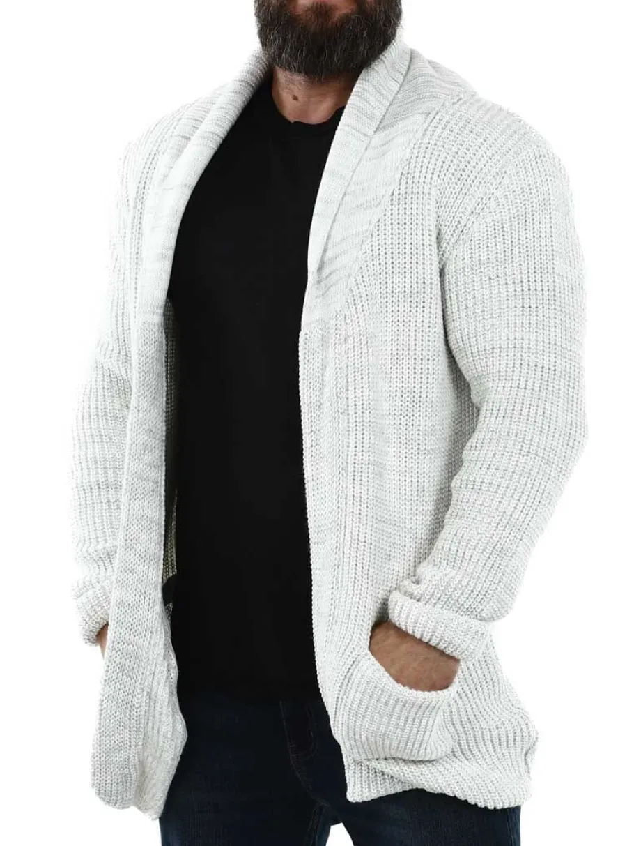birch_cardigan__valkoinen_2.webp Birch Cardigan - Valkoinen/Harmaa^Carisma Sale