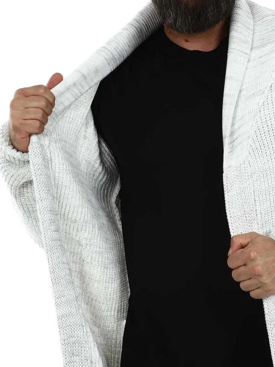birch_cardigan__valkoinen_4.webp Birch Cardigan - Valkoinen/Harmaa^Carisma Sale