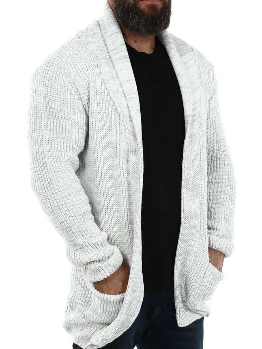 birch_cardigan__valkoinen_5.webp Birch Cardigan - Valkoinen/Harmaa^Carisma Sale