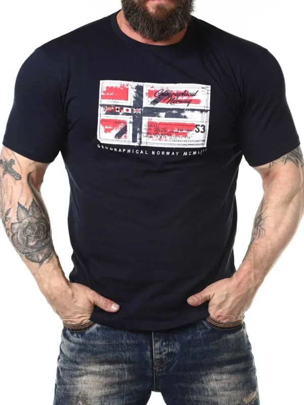 Bizau Geo Norway T-shirt - Mørkeblå^Geographical Norway Hot