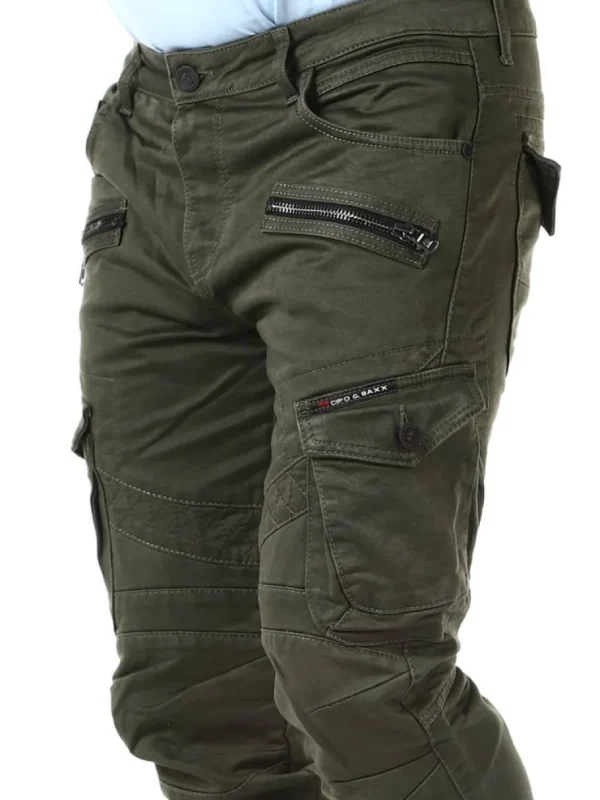 Blizzard Command Cargo Jeans - Khaki^Cipo & Baxx Fashion