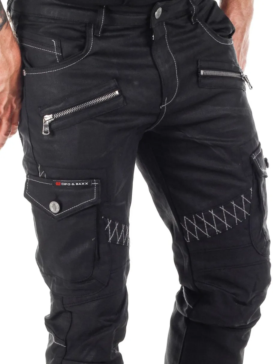blizzard_command_cargo_je_0-5.webp Blizzard Command Cargo Jeans - Sort^Cipo & Baxx Clearance