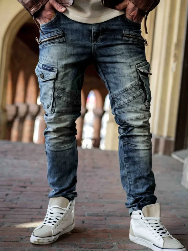 Blizzard Command Cargo Jeans - Washed blue^Cipo & Baxx Online