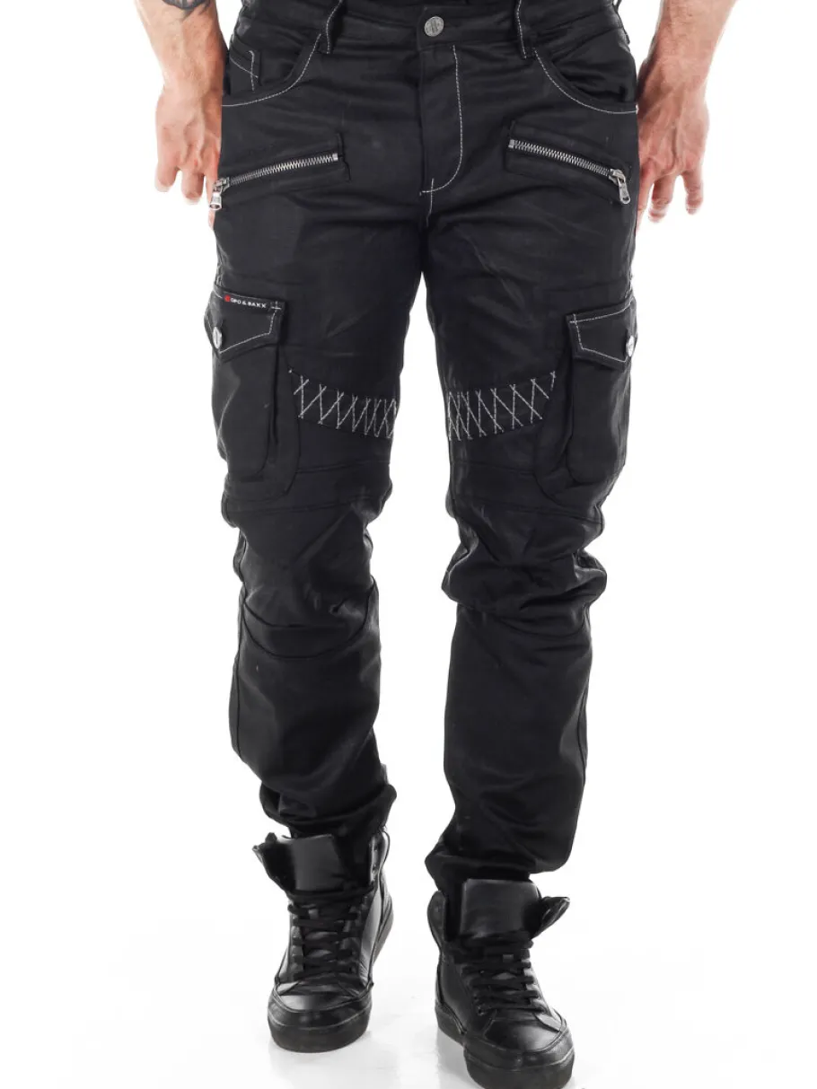 blizzard_command_cargo_je_2-5.webp Blizzard Command Cargo Jeans - Sort^Cipo & Baxx Clearance