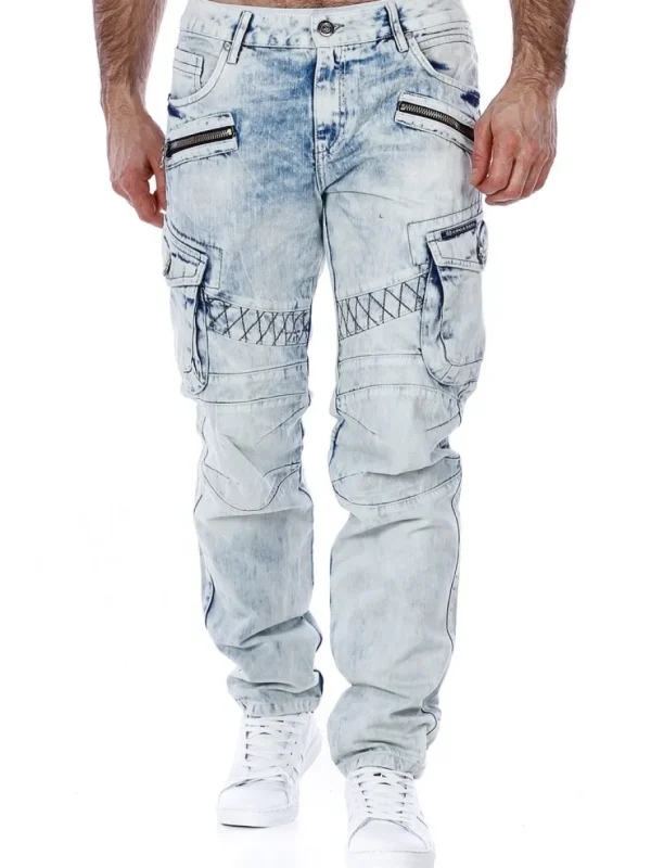 Blizzard Command Cargo Jeans - Lyseblå^Cipo & Baxx Outlet