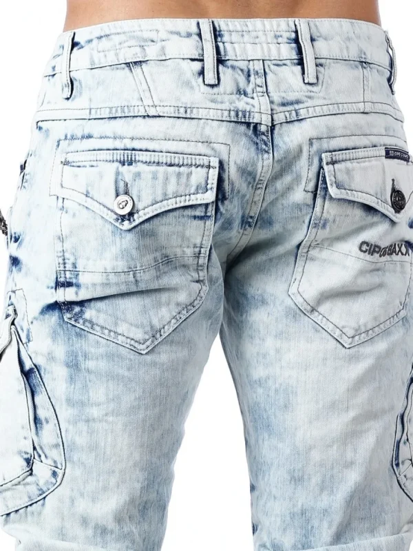 Blizzard Command Cargo Jeans - Lyseblå^Cipo & Baxx Outlet