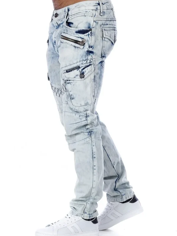 Blizzard Command Cargo Jeans - Lyseblå^Cipo & Baxx Outlet