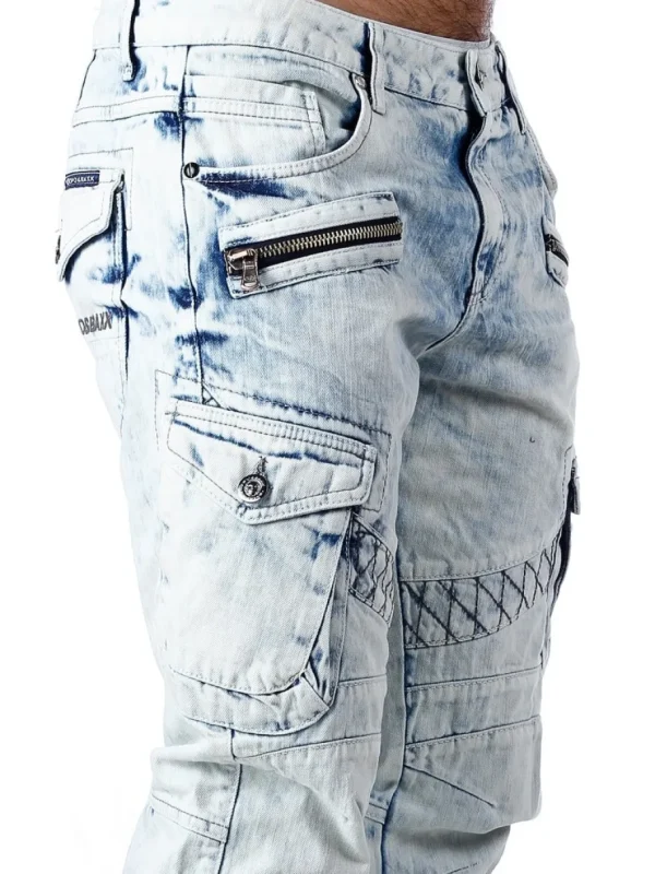 Blizzard Command Cargo Jeans - Lyseblå^Cipo & Baxx Outlet