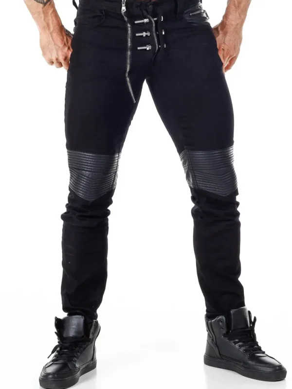 Bolted Jeans - Sort^Kingz Fashion