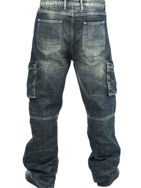 Brock Jeans - Blå/Grøn^Cipo & Baxx Sale