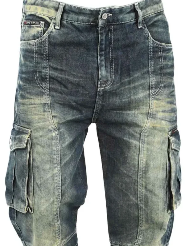 Brock Jeans - Blå/Grøn^Cipo & Baxx Sale
