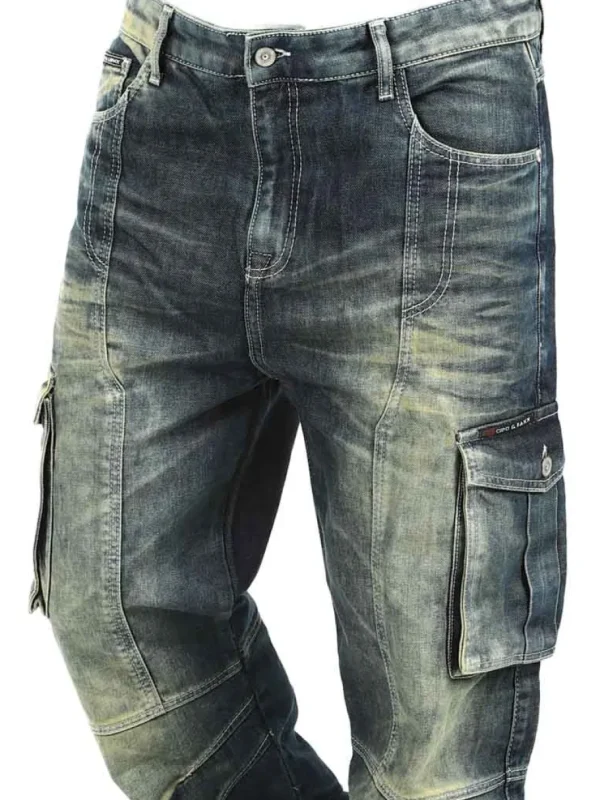 Brock Jeans - Blå/Grøn^Cipo & Baxx Sale