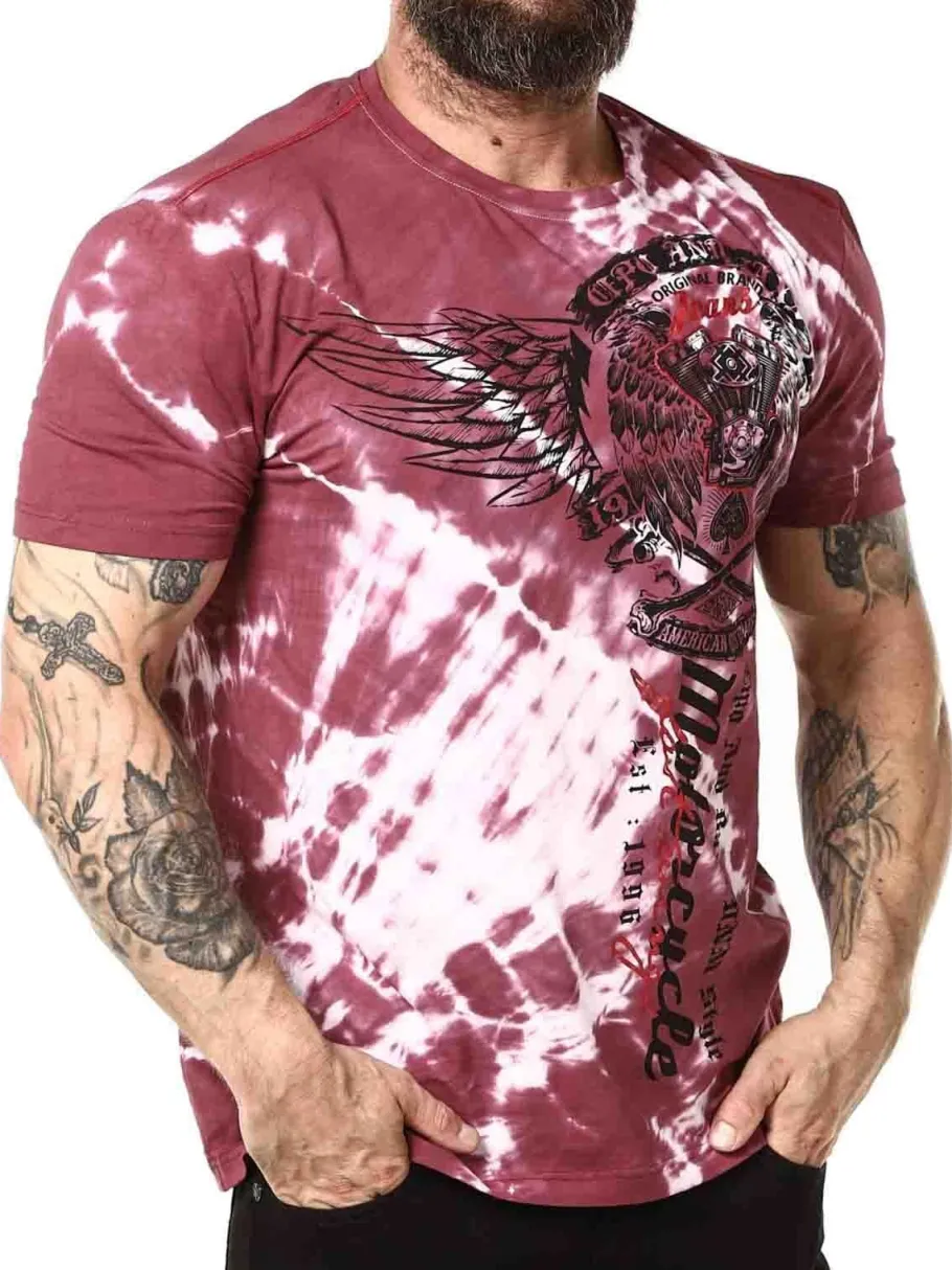 cain_cipo__baxx_tshirt__v_2.webp Cain T-shirt - Vinrød^Cipo & Baxx Outlet