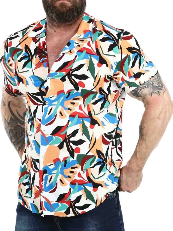 Caso Kortærmet Skjorte - Multi^Carisma Fashion