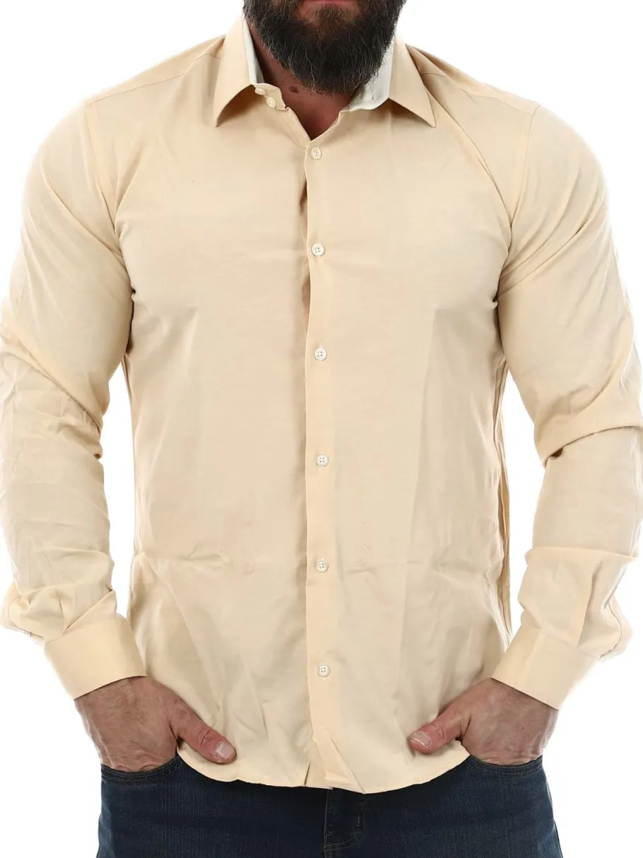 cassian_rusty_neal_skjort_1.webp Cassian Skjorte - Beige^Rusty Neal Outlet