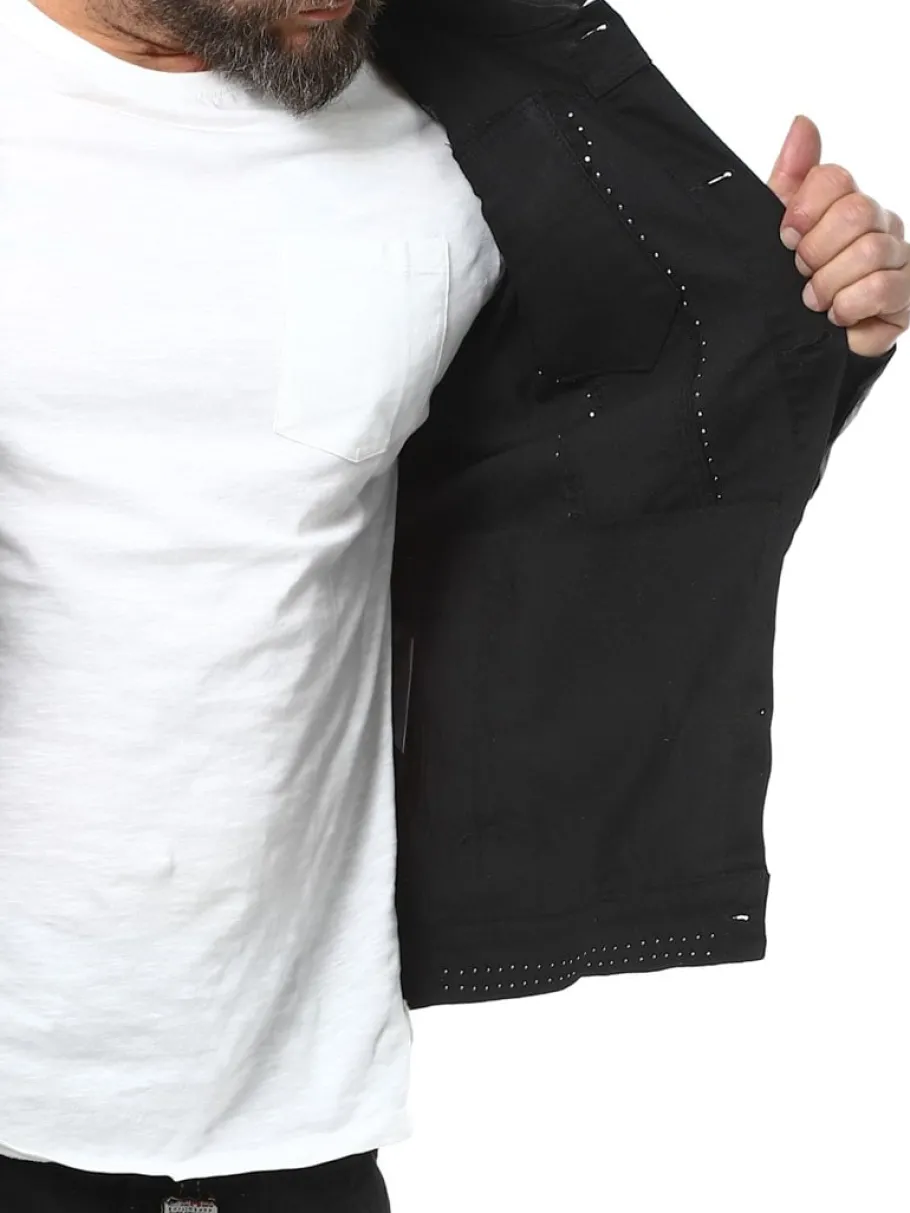 cemixel_kingz_jeansjakke__3.webp Cemixel Jeansjakke - Sort^Kingz Outlet