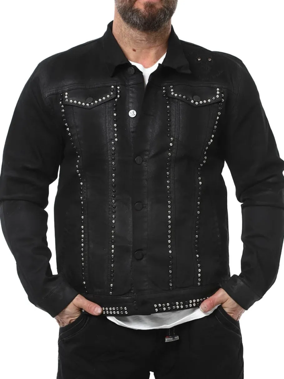 cemixel_kingz_jeansjakke__4.webp Cemixel Jeansjakke - Sort^Kingz Outlet