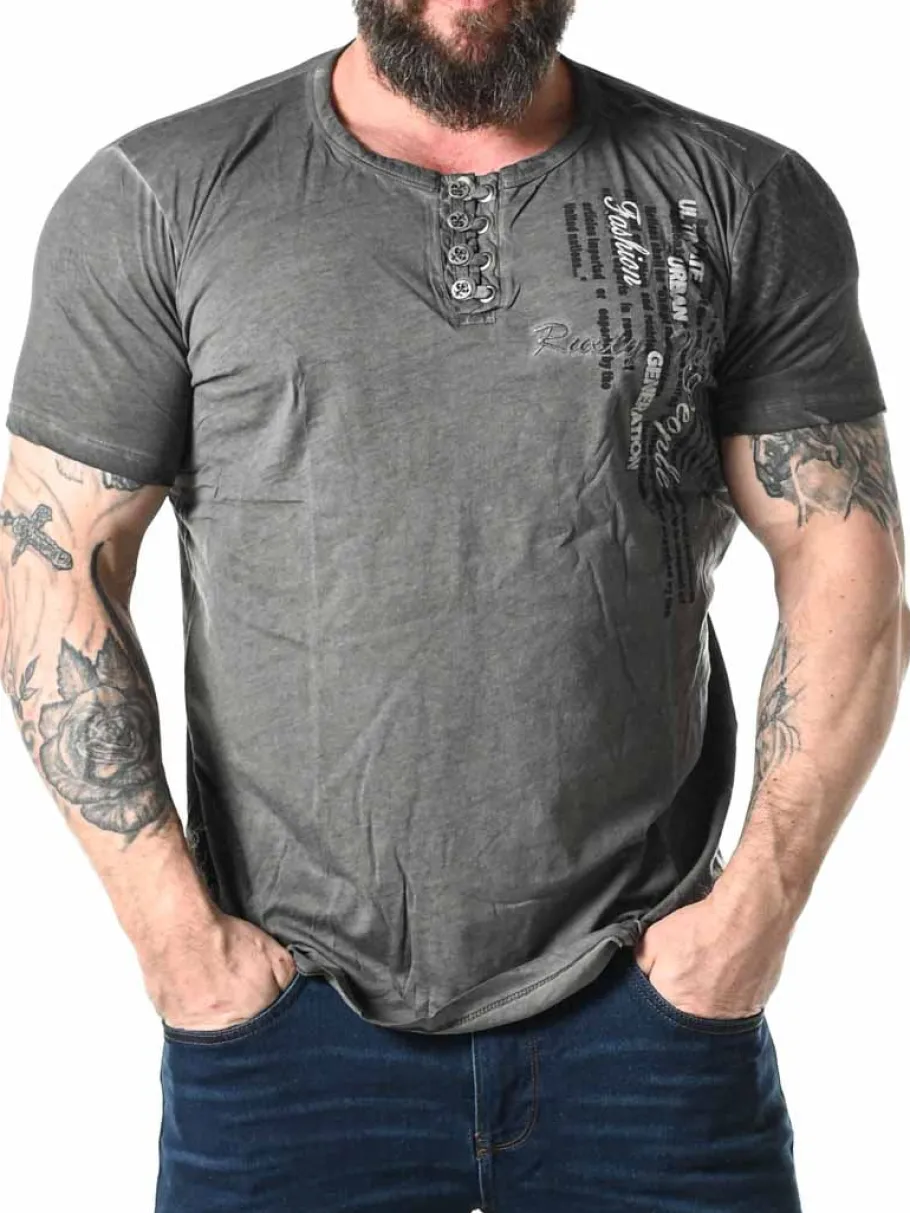 ceylon_tshirt__mrkegr_1.webp Ceylon T-shirt - Mørkegrå^Rusty Neal New
