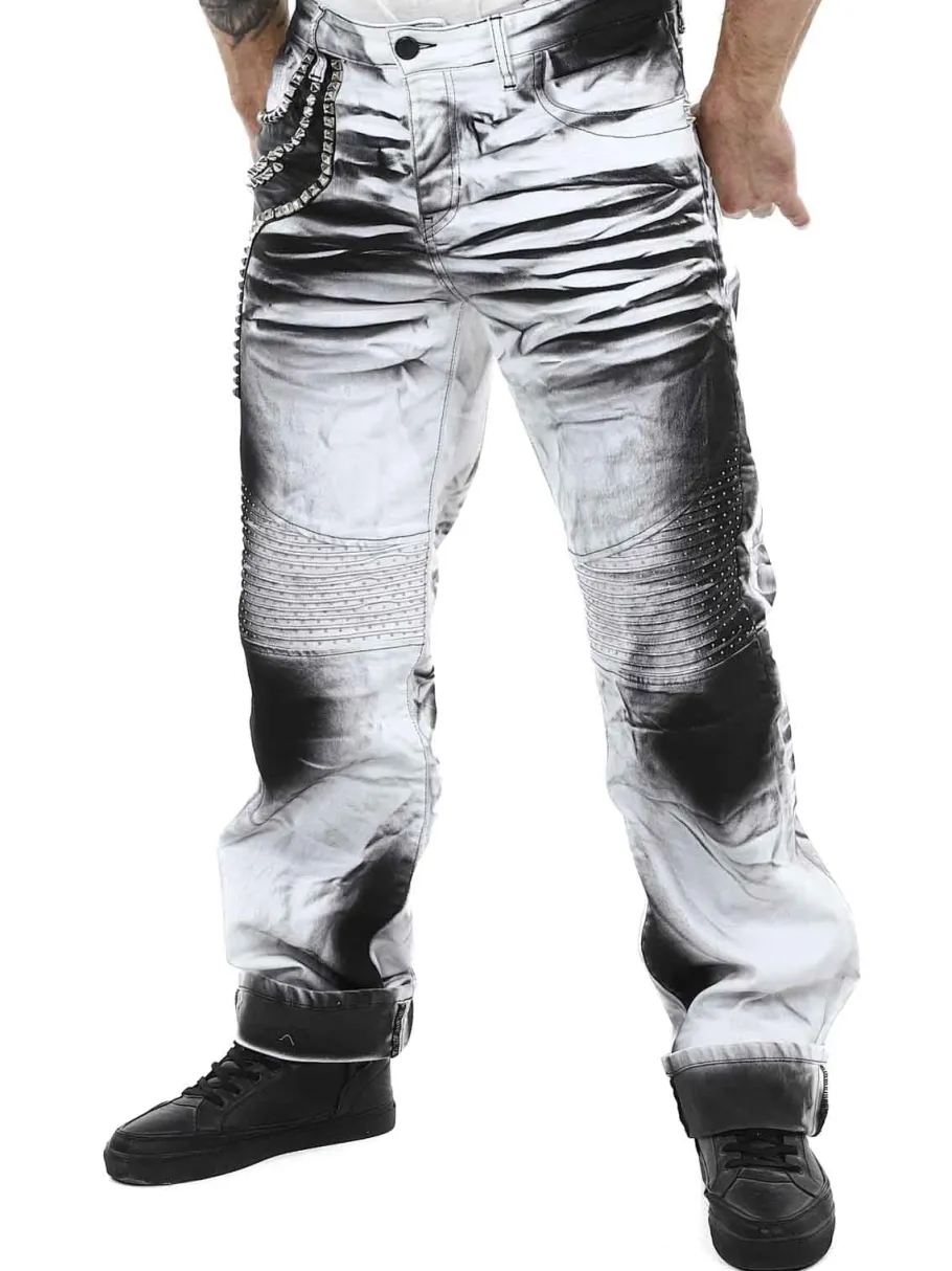 cezary_kingz_jeans__hvids_0.webp Cezary Jeans - Hvid/Sort^Kingz Best