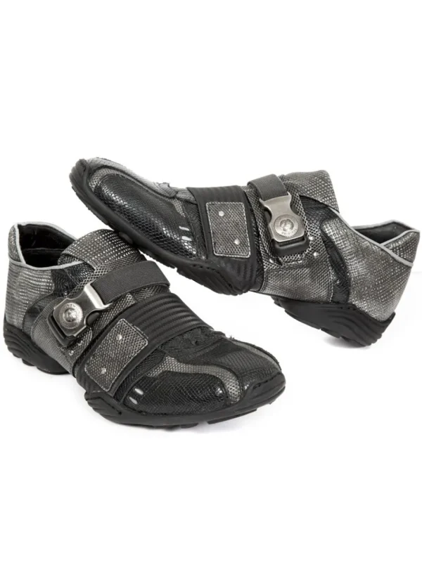 Crook Sko - Sort/Grå^New Rock Discount