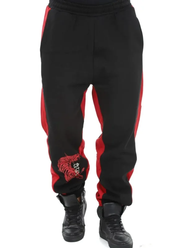 DNGRS Bold Sweatpants - Sort/Rød^Urban Classics Sale