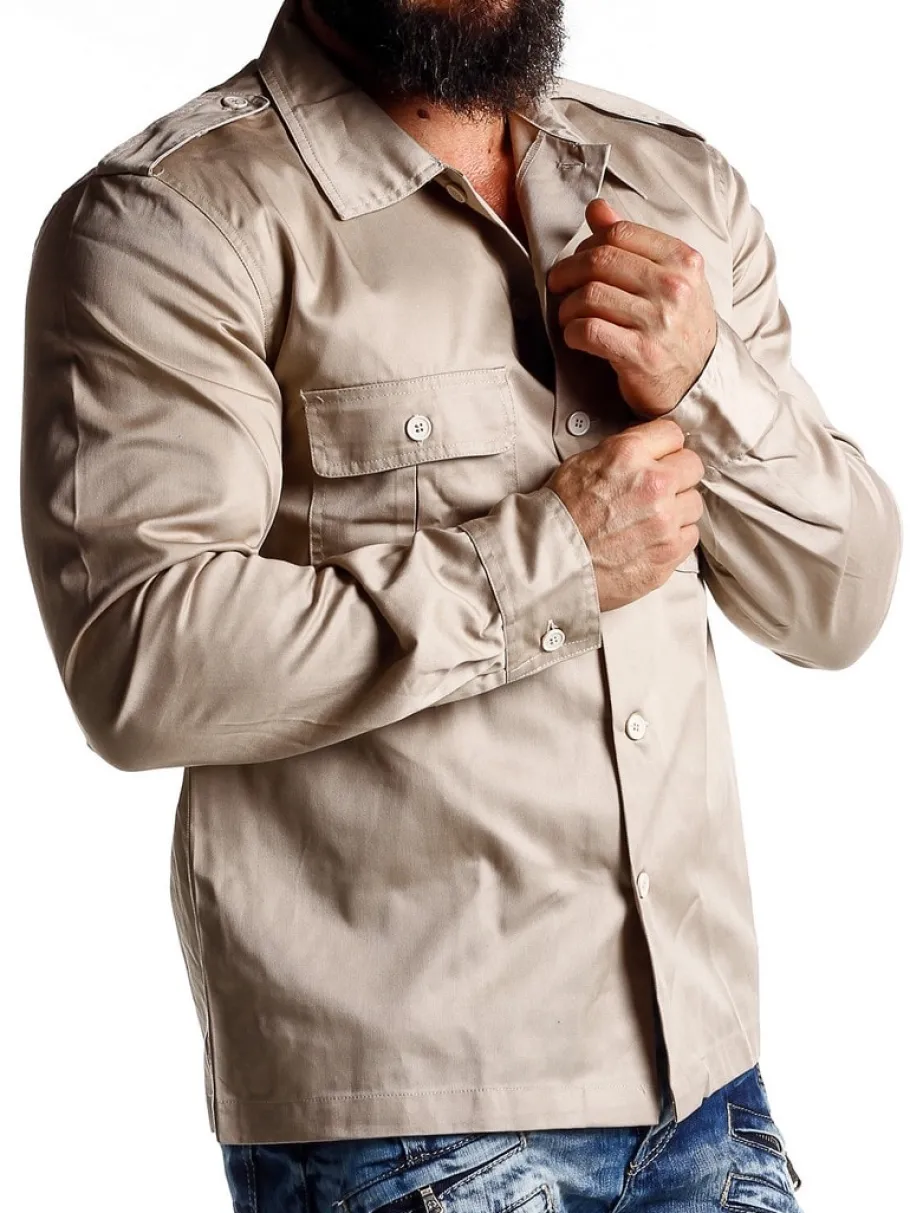 docks_brandit_skjorte__be_0.webp Docks Skjorte - Beige^Brandit New