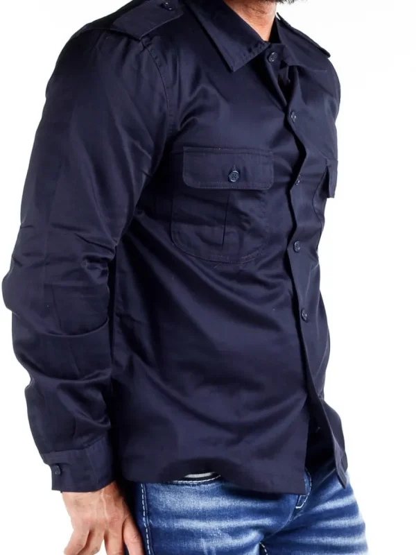 Docks Skjorte - Navy^Brandit Discount