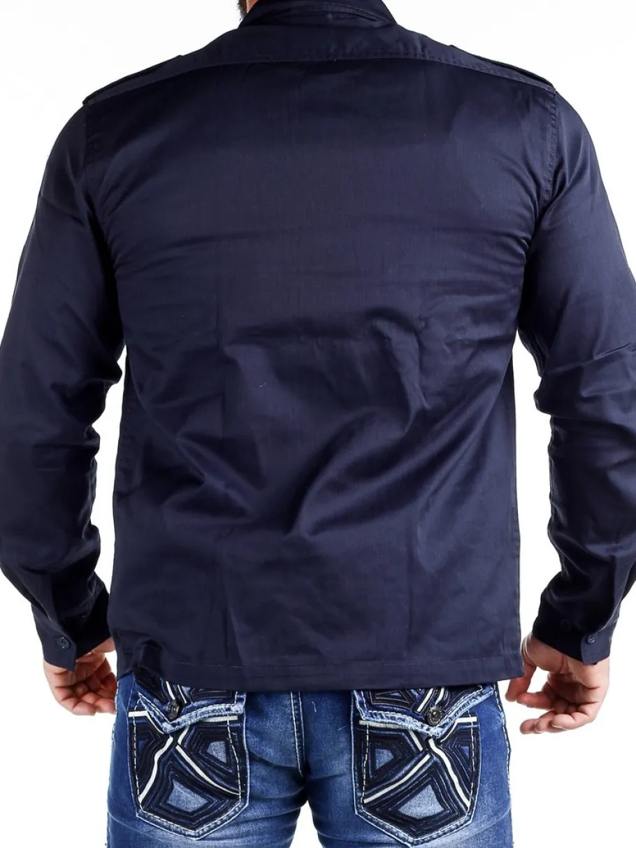 docks_skjorte__navy_4.webp Docks Skjorte - Navy^Brandit Discount