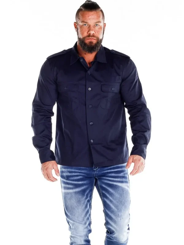 Docks Skjorte - Navy^Brandit Discount