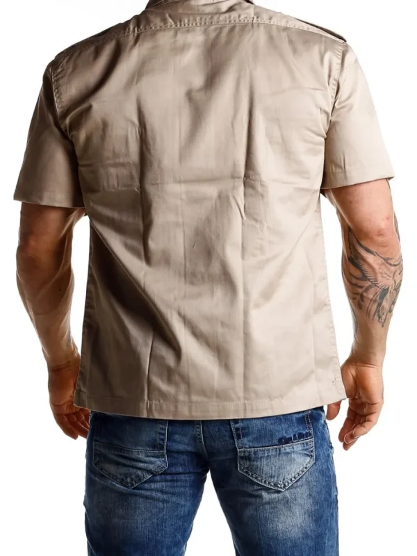 Docs Kortærmet Skjorte - Beige^Brandit Outlet