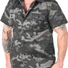 Docs Kortærmet Skjorte - Dark Camo^Brandit Outlet
