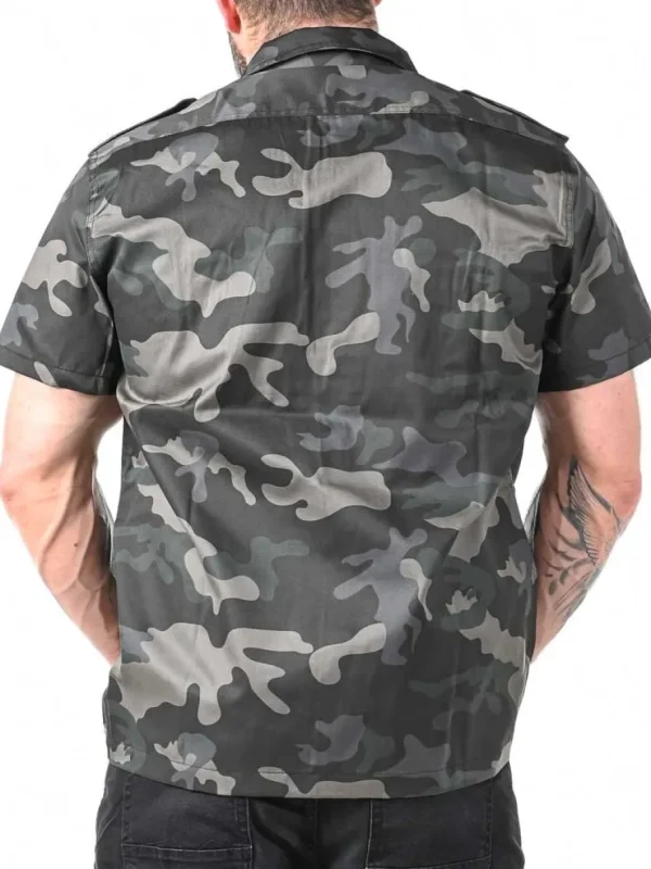 Docs Kortærmet Skjorte - Dark Camo^Brandit Outlet