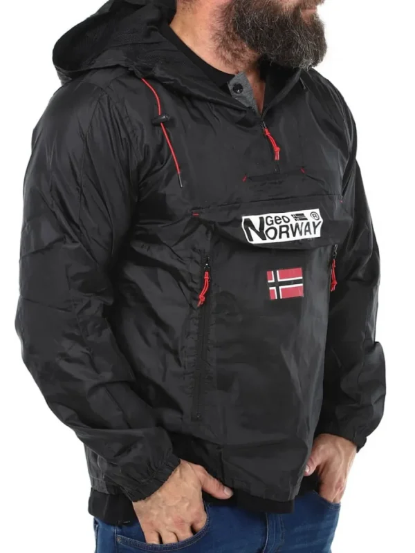 Downcity Geo Norway Vindjakke - Sort^Geographical Norway Clearance