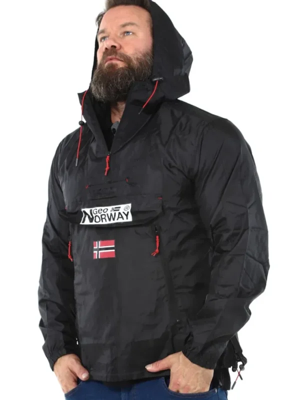 Downcity Geo Norway Vindjakke - Sort^Geographical Norway Clearance