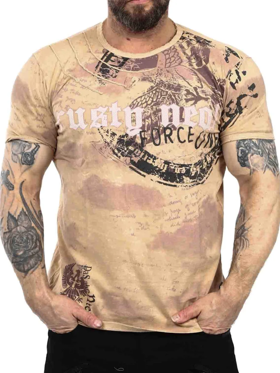 eagle_force_tshirt__camel_3.webp Eagle Force T-shirt - Camel^Rusty Neal Discount