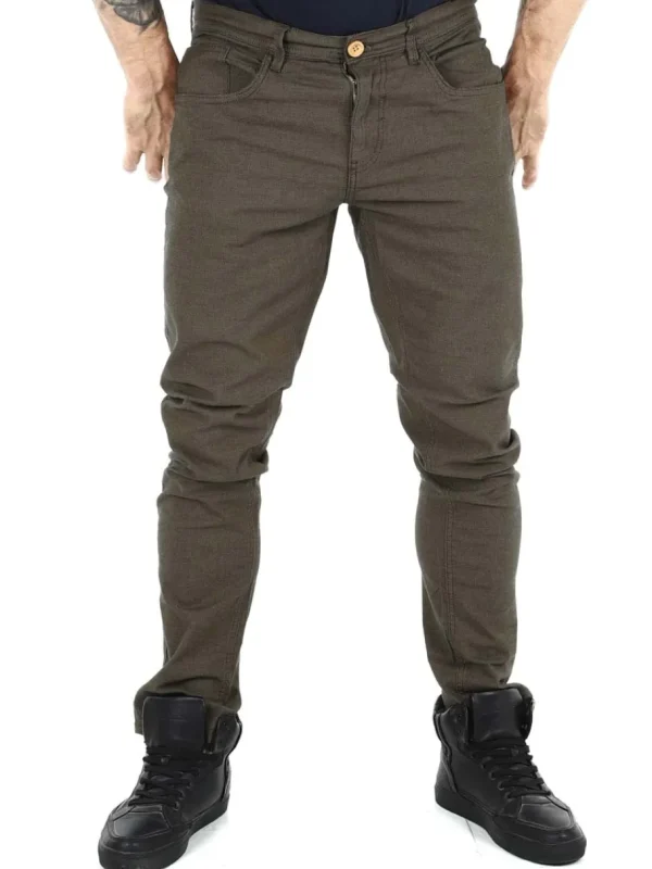 Edford Bukser - Khaki/Brun^Blend Discount