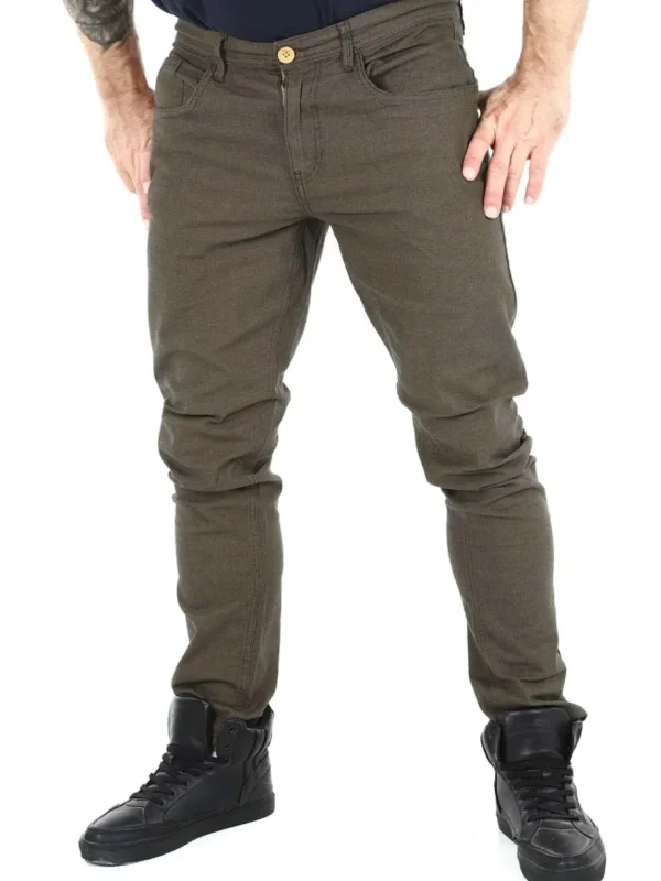 Edford Bukser - Khaki/Brun^Blend Discount