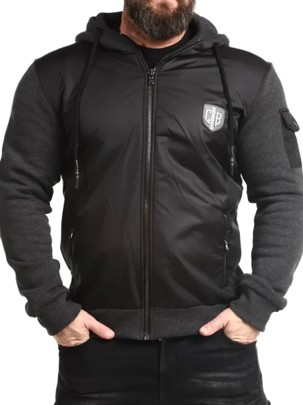Esaias Hoodie - Mørkegrå/Sort^Cipo & Baxx Online